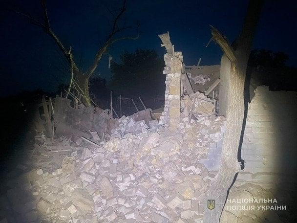 Наслідки атаки по Запорізькій області / © Національна поліція України