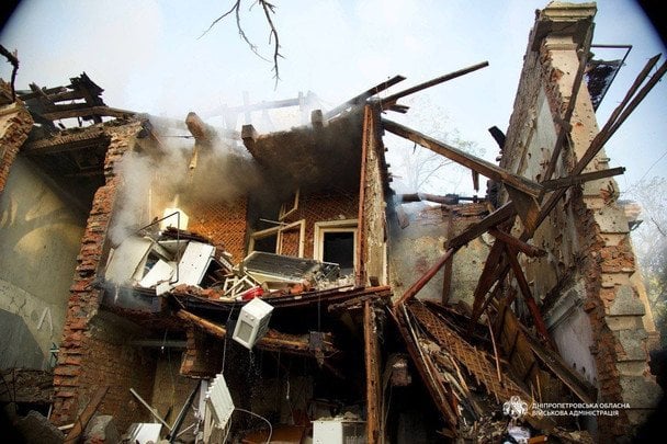Вночі ворог атакував місто Дніпро. / © Олександр Ганжа