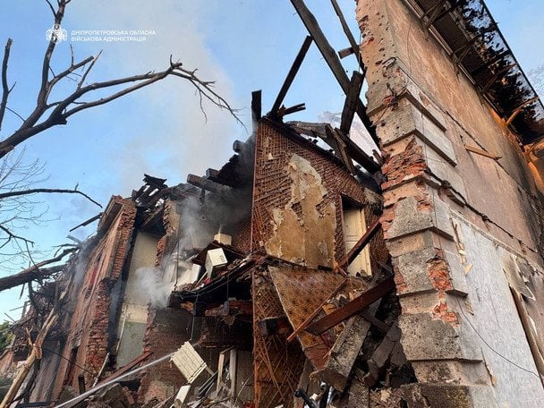 Вночі ворог атакував місто Дніпро. / © Олександр Ганжа