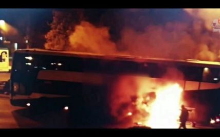 У Польщі під час руху загорівся автобус з українцями