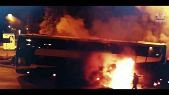 У Польщі під час руху загорівся автобус з українцями