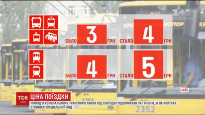 С сегодняшнего дня проезд в коммунальном транспорте столицы подорожал на одну гривну