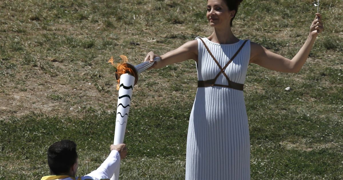 Церемония зажжения Олимпийского огня