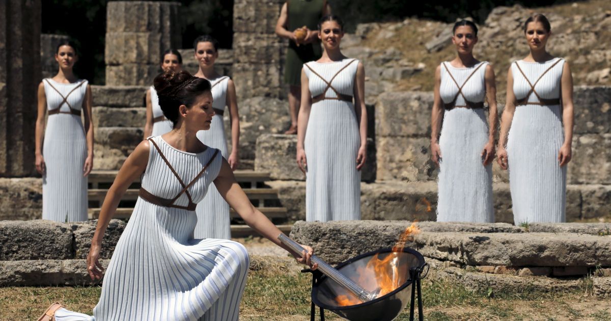 Репетиция зажжения огня