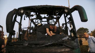 Автобус в Иерусалиме взорвался из-за бомбы. / © Reuters