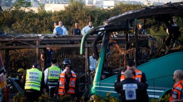 Автобус в Иерусалиме взорвался из-за бомбы. / © Reuters