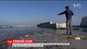 Одесские пляжи после шторма оказались под водой