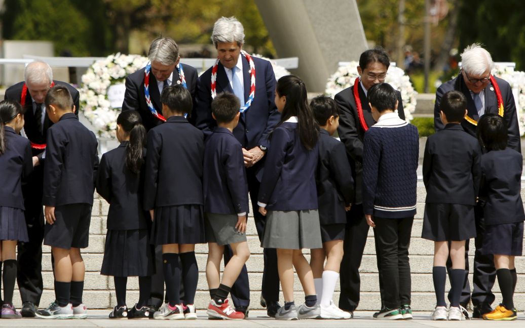 Джон Керрі вперше відвідав Хіросіму в рамках зустрічі глав МЗС "Великої сімки". / © Reuters