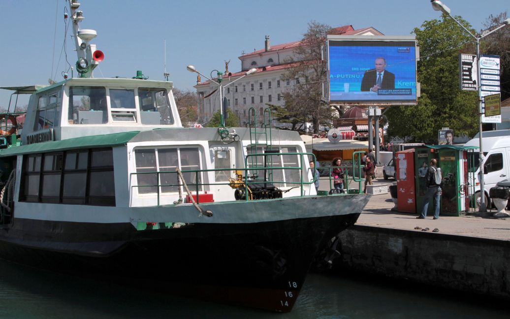 Трансляція "Прямої лінії" у Криму / © Reuters