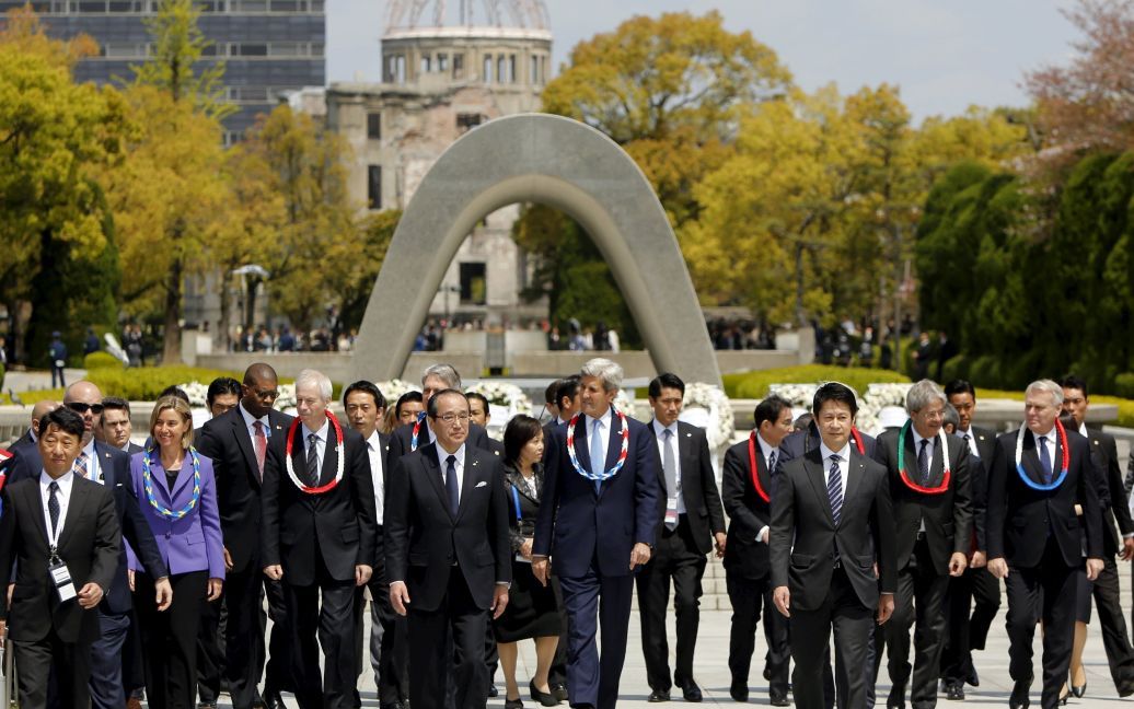 Джон Керри впервые посетил Хиросиму в рамках встречи глав МИД "Большой семерки". / © Reuters