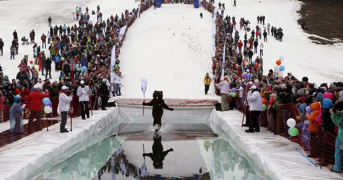 На зимнем курорте устроили соревнования "Горнолужник" / © Reuters