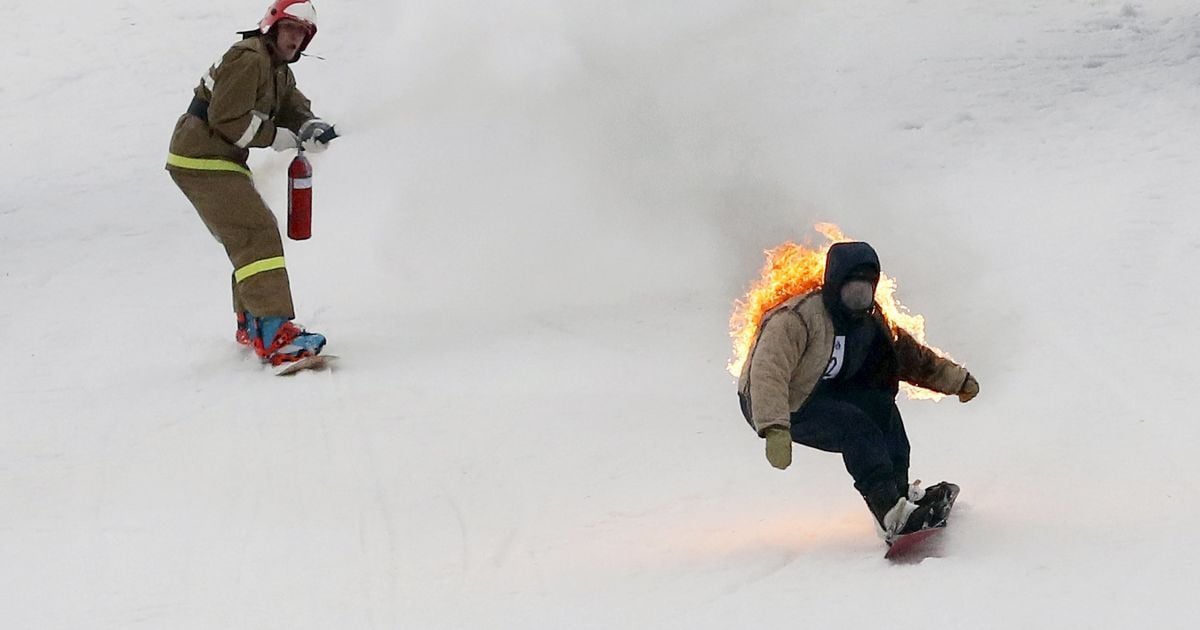 На зимнем курорте устроили соревнования "Горнолужник" / © Reuters