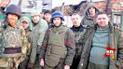 Віталій Мілонов (крайній зліва) та бойовики