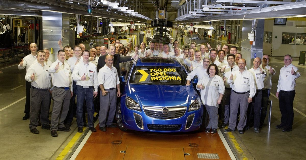 Opel выпустил 750-тысячную модель Insignia