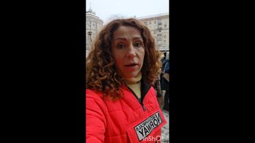 Надія Матвєєва вийшла на мітинг і натрапила на хейт