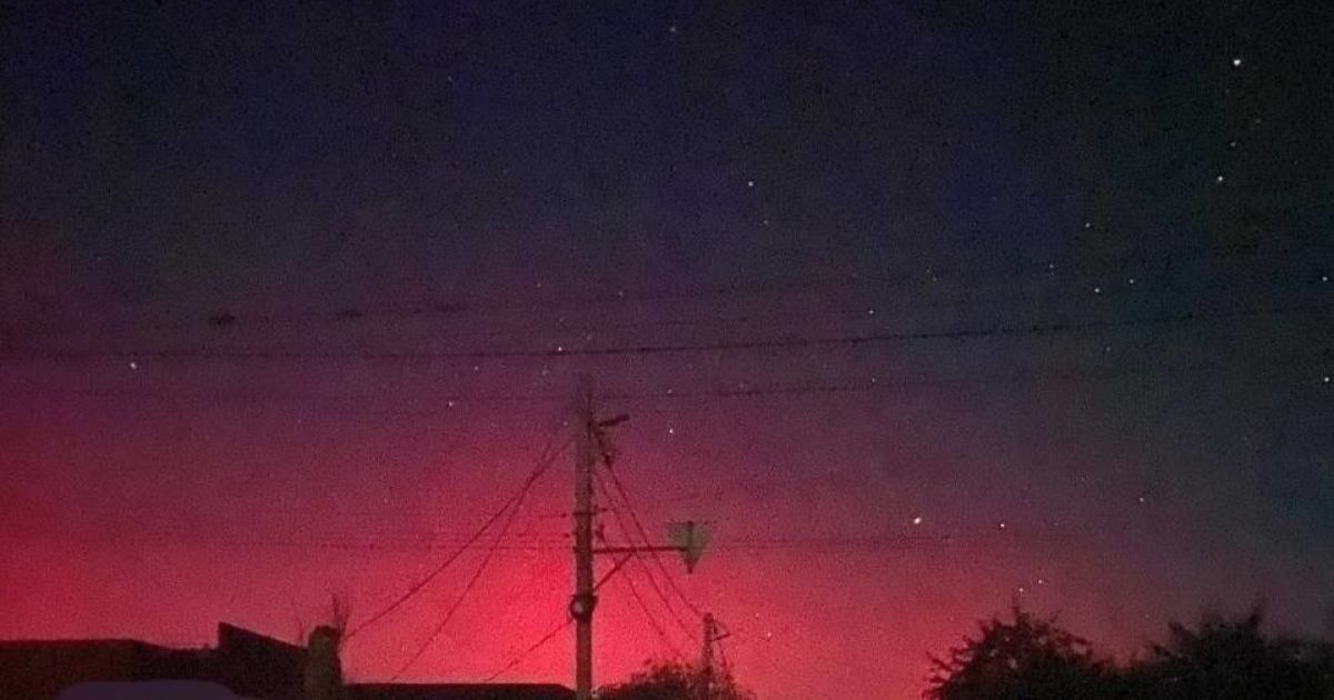 Северное сияние над Украиной / © из соцсетей