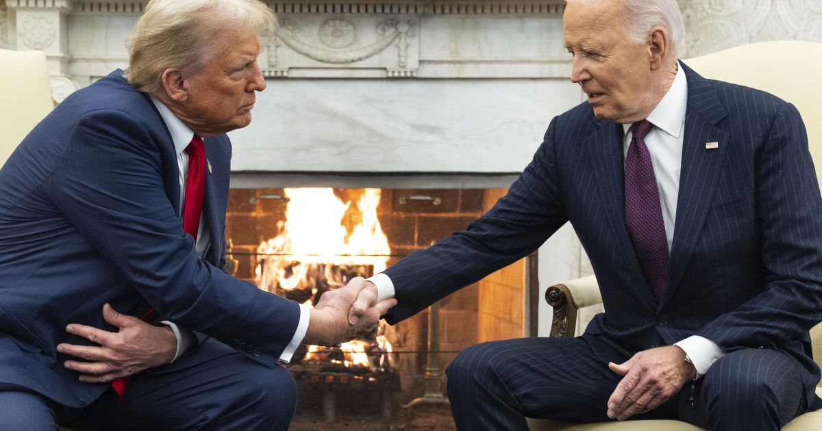 Встреча в Белом доме Джо Байдена и Дональда Трампа
