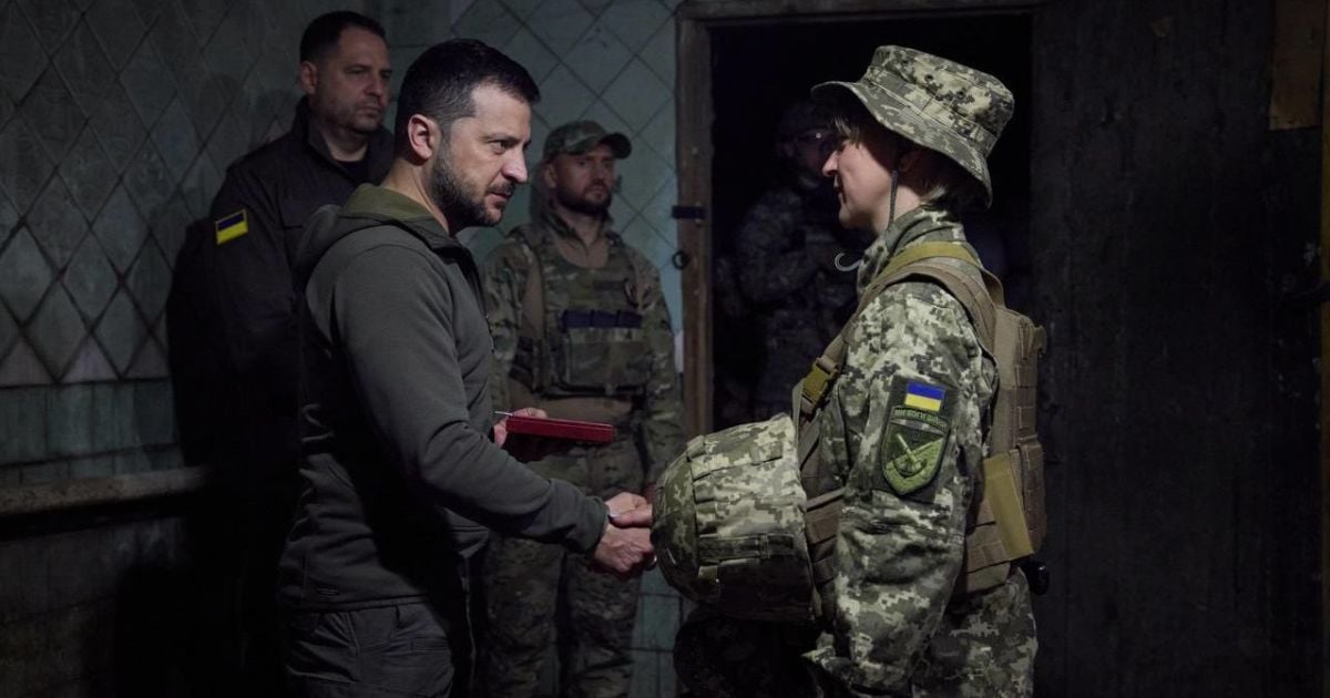 Зеленський 23 травня приїхав на фронт / © t.me/V_Zelenskiy_official