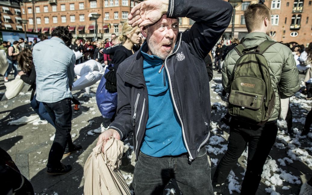 Подушечные бои в Копенгагене, Дания. / © Reuters