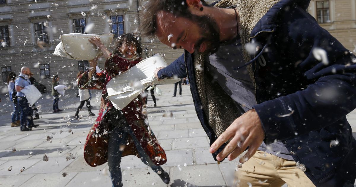 Подушечные бои в Вене, Австрия. / © Reuters