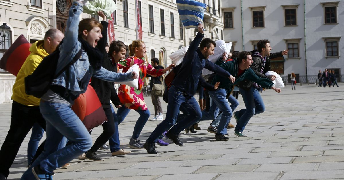 Подушечные бои в Вене, Австрия. / © Reuters