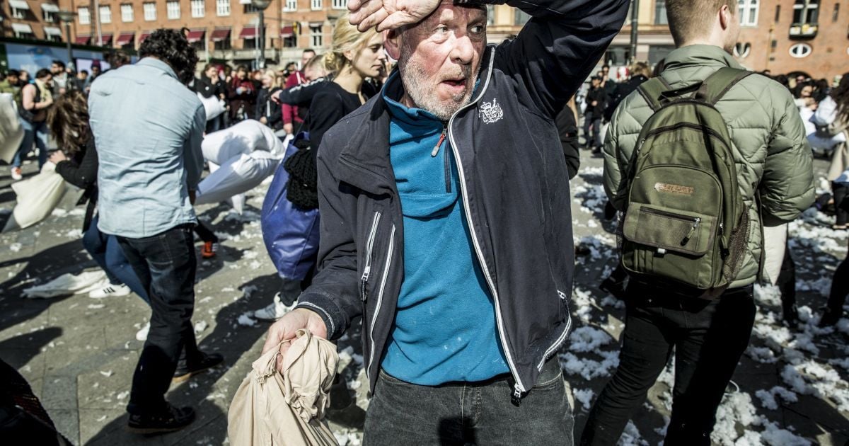 Подушечные бои в Копенгагене, Дания. / © Reuters