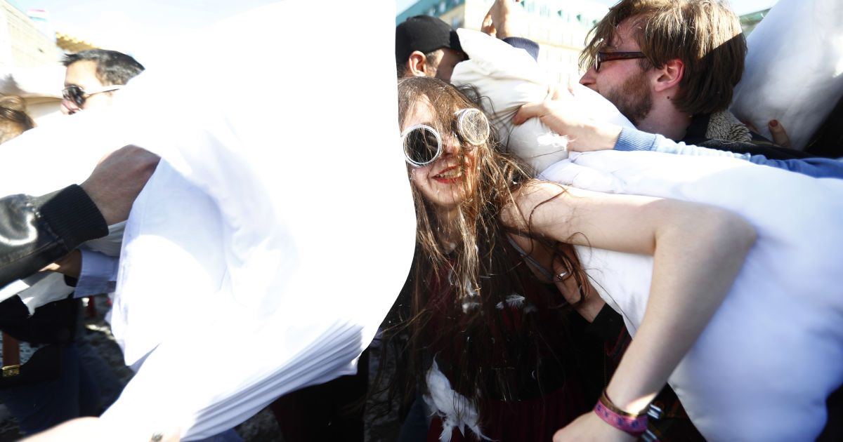 Подушечные бои в Берлине, Германия. / © Reuters