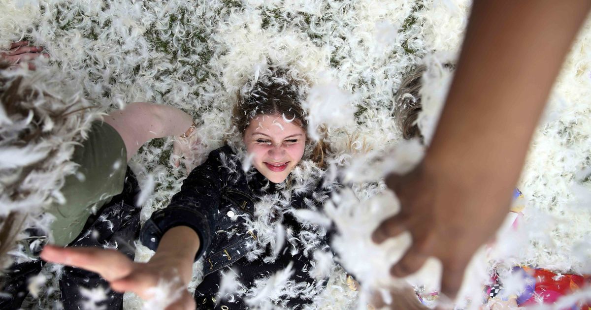 Подушечные бои в Лондоне, Великобритания. / © Reuters