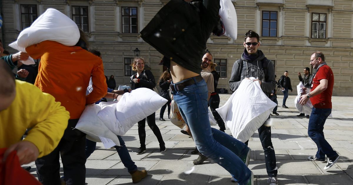 Подушечные бои в Вене, Австрия. / © Reuters