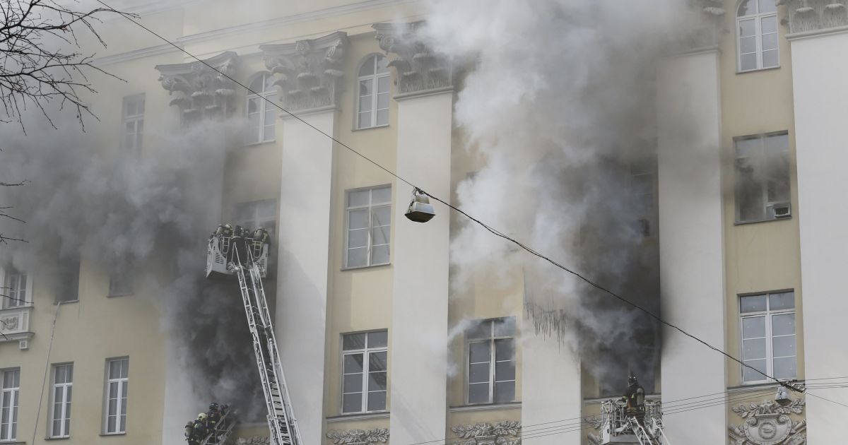 Пожежа у Міноборони РФ_1 / © Reuters