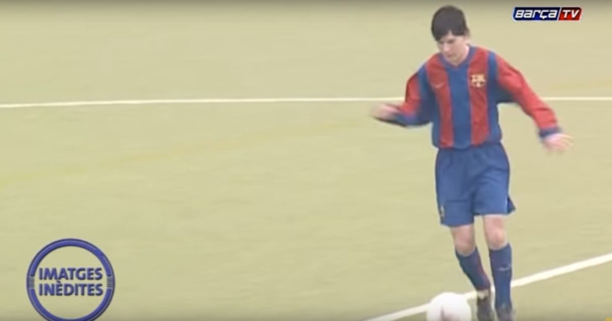 "Барселона" опублікувала досі небачене відео, як 15-річний Мессі грав у футбол