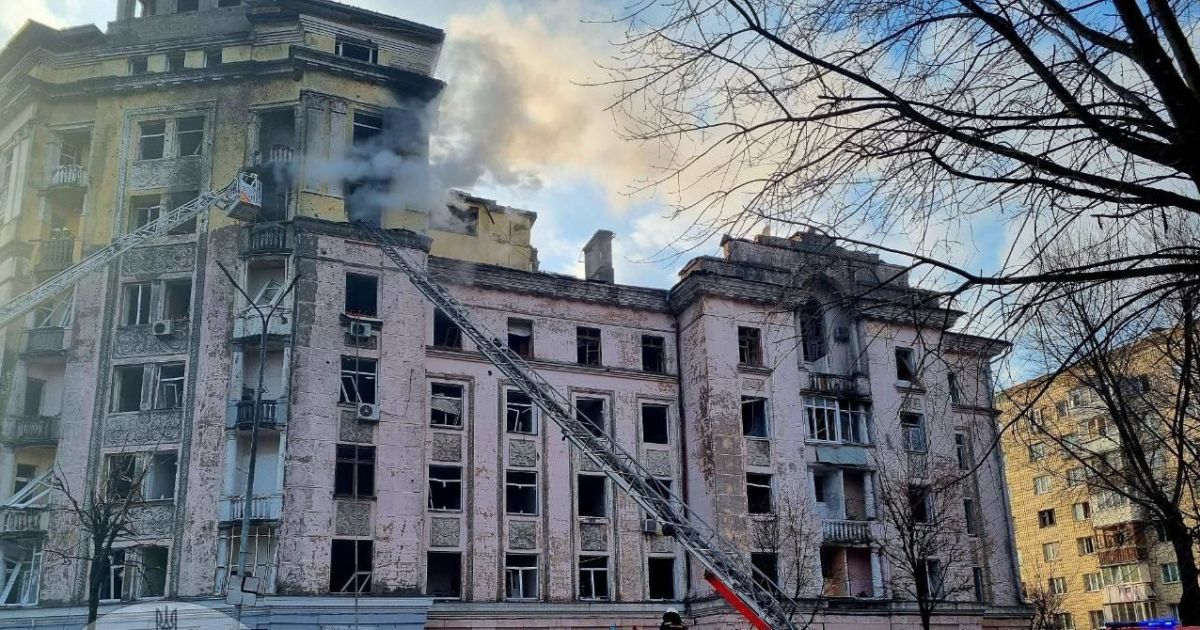Наслідки ракетного удару по Києву 21 березня / Фото: КМВА