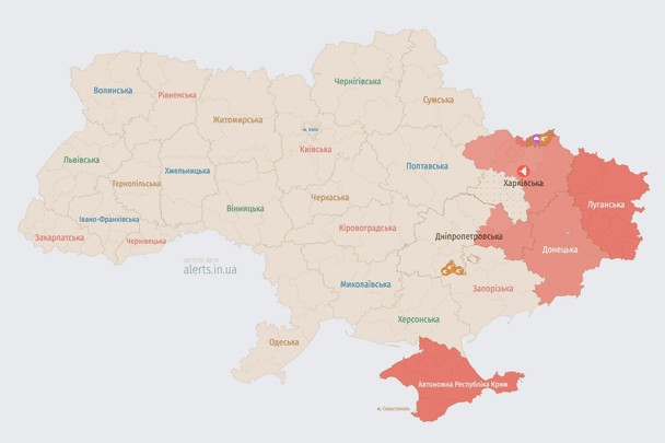 Ворог атакує Україну БпЛА: напрямок руху