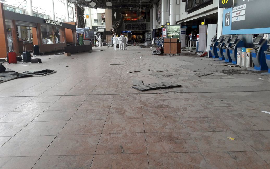 Наслідки вибухів в аеропорту Завентеп у Брюсселі. / © Reuters