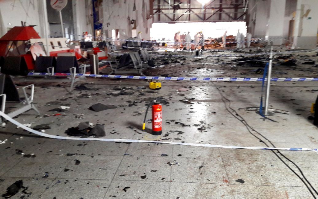 Наслідки вибухів в аеропорту Завентеп у Брюсселі. / © Reuters