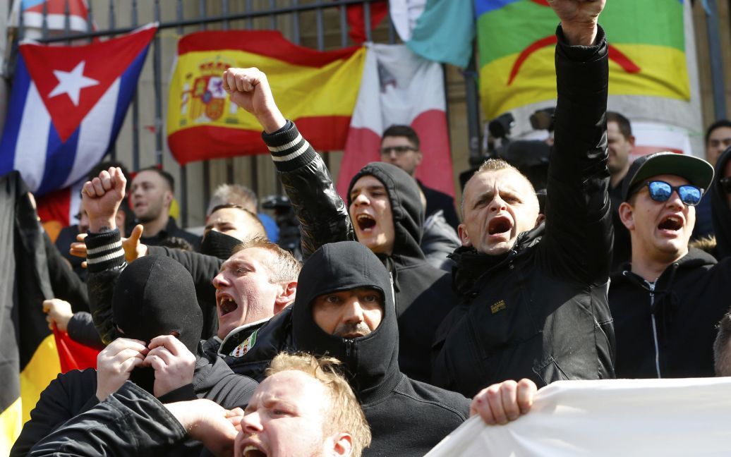 Футбольні хулігани влаштували безлади у центрі Брюсселю. / © Reuters