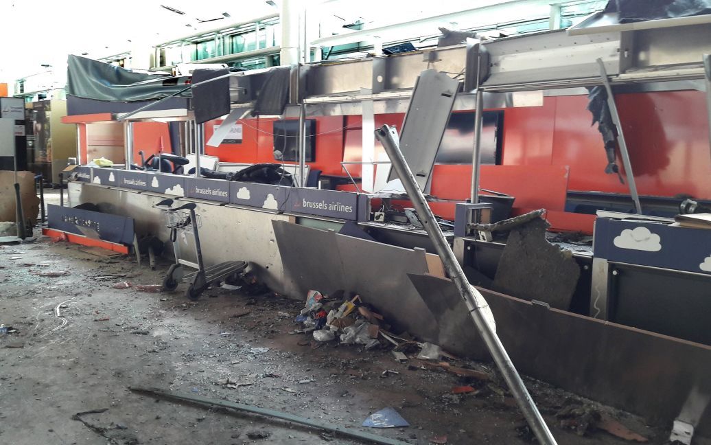 Последствия взрывов в аэропорту Завентеп в Брюсселе. / © Reuters