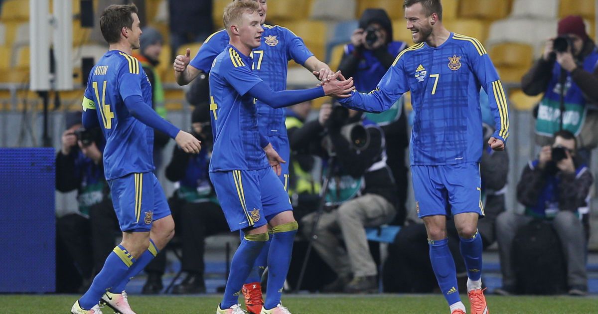 Сборная Украины прыгнула на пять позиций в рейтинге лучших команд мира