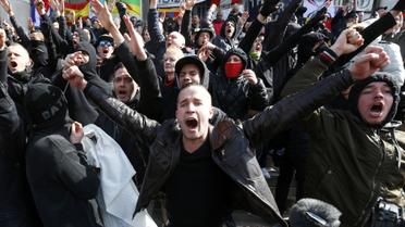 Футбольные хулиганы устроили беспорядки в центре Брюсселя. / © Reuters