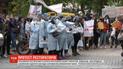 Протест под Кабмином: рестораторы требовали разрешения открыть свои заведения