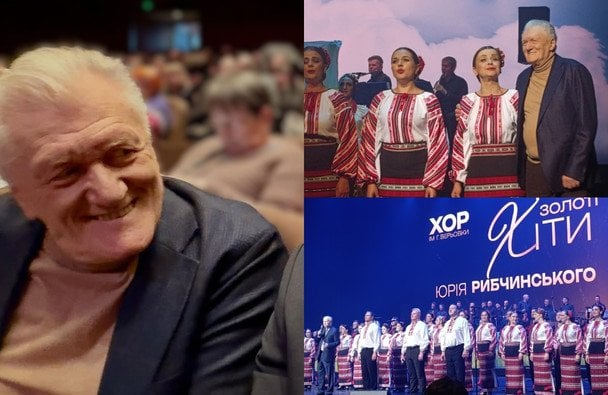 80-річний Юрій Рибчинський не стримав сліз під час виступу хору Верьовки і звернувся до Зеленського