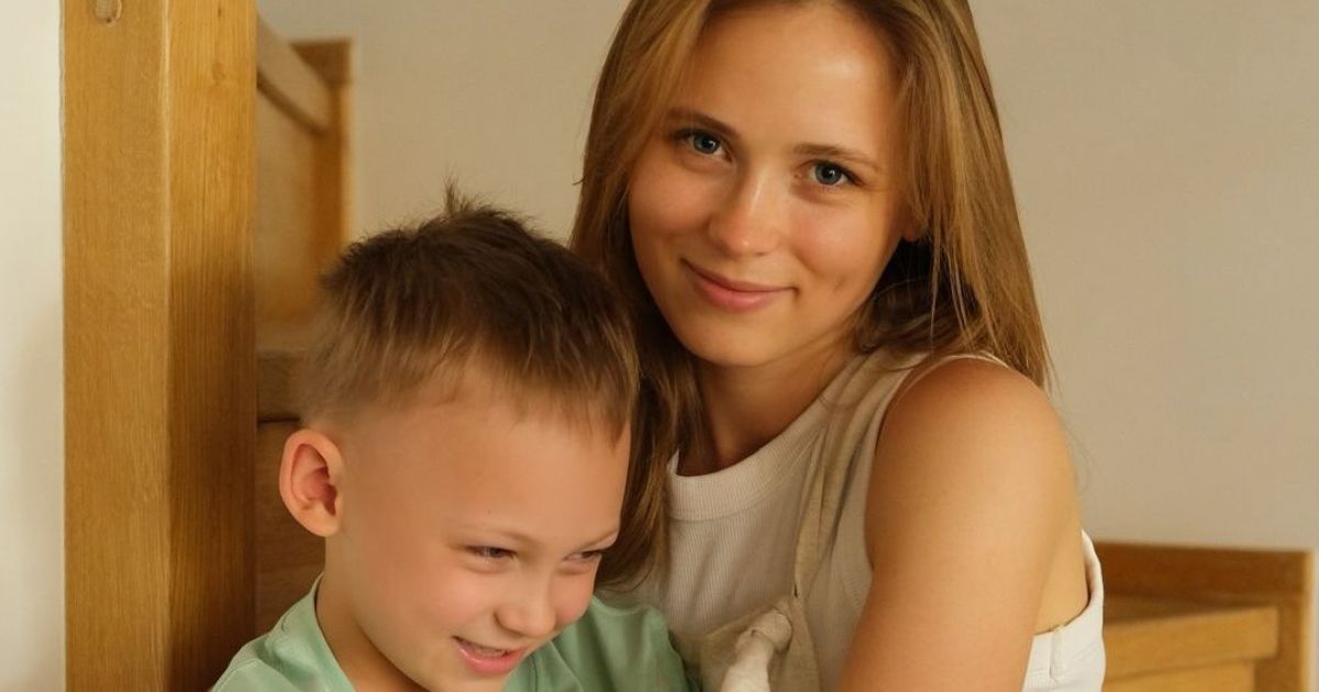 Анна Кошмал із сином