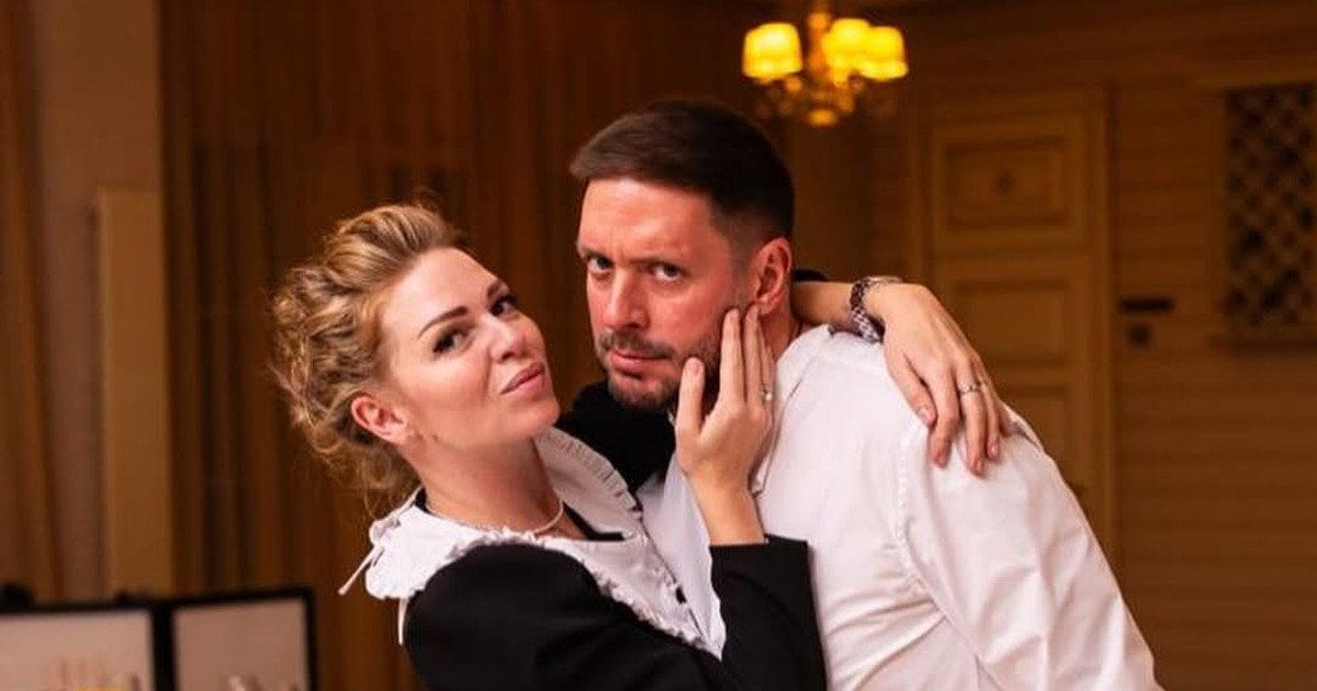 Яна Глущенко з чоловіком