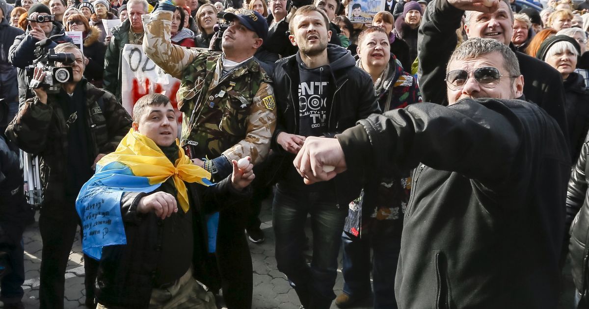 Среди пикетчиков "засветился" Мосийчук / © Reuters