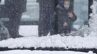 Снегопад создал хаос на дорогах. / © Reuters