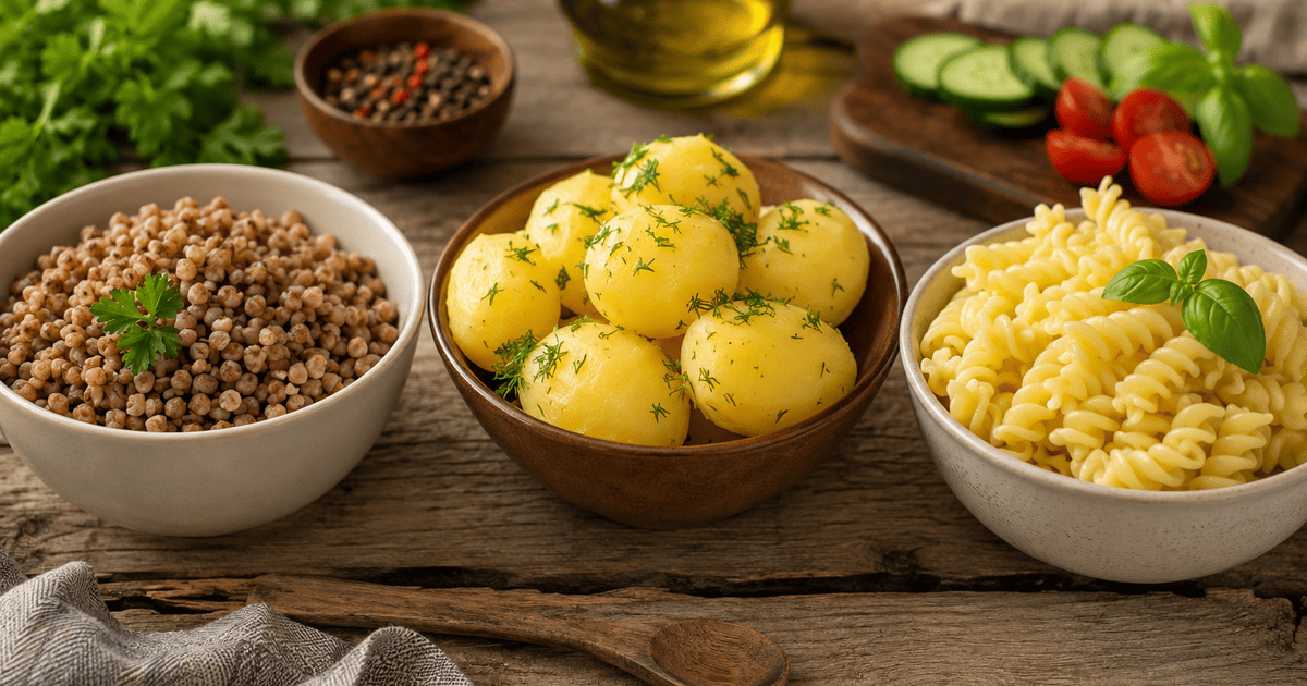 Что полезнее — гречка, макароны или картофель