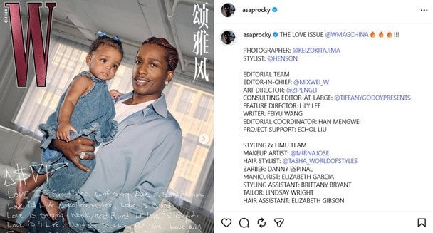A$AP Rocky з донькою від Ріанни / © instagram.com/asaprocky