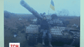 Украинские военные отбили у террористов российский танк Т-72.