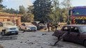 The aftermath of the strike on Zaporizhzhia