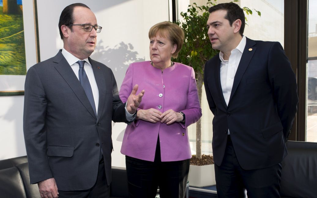 Оланд, Меркель и Ципрас на саммите ЕС / © Reuters
